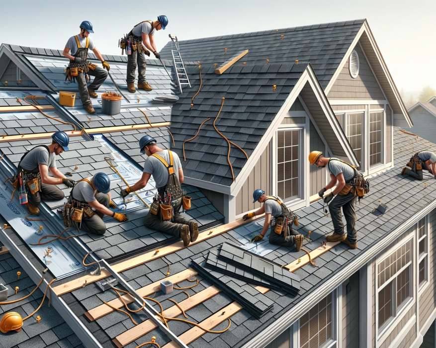Roofing - Shingling (per Square Foot) (Labour Only)